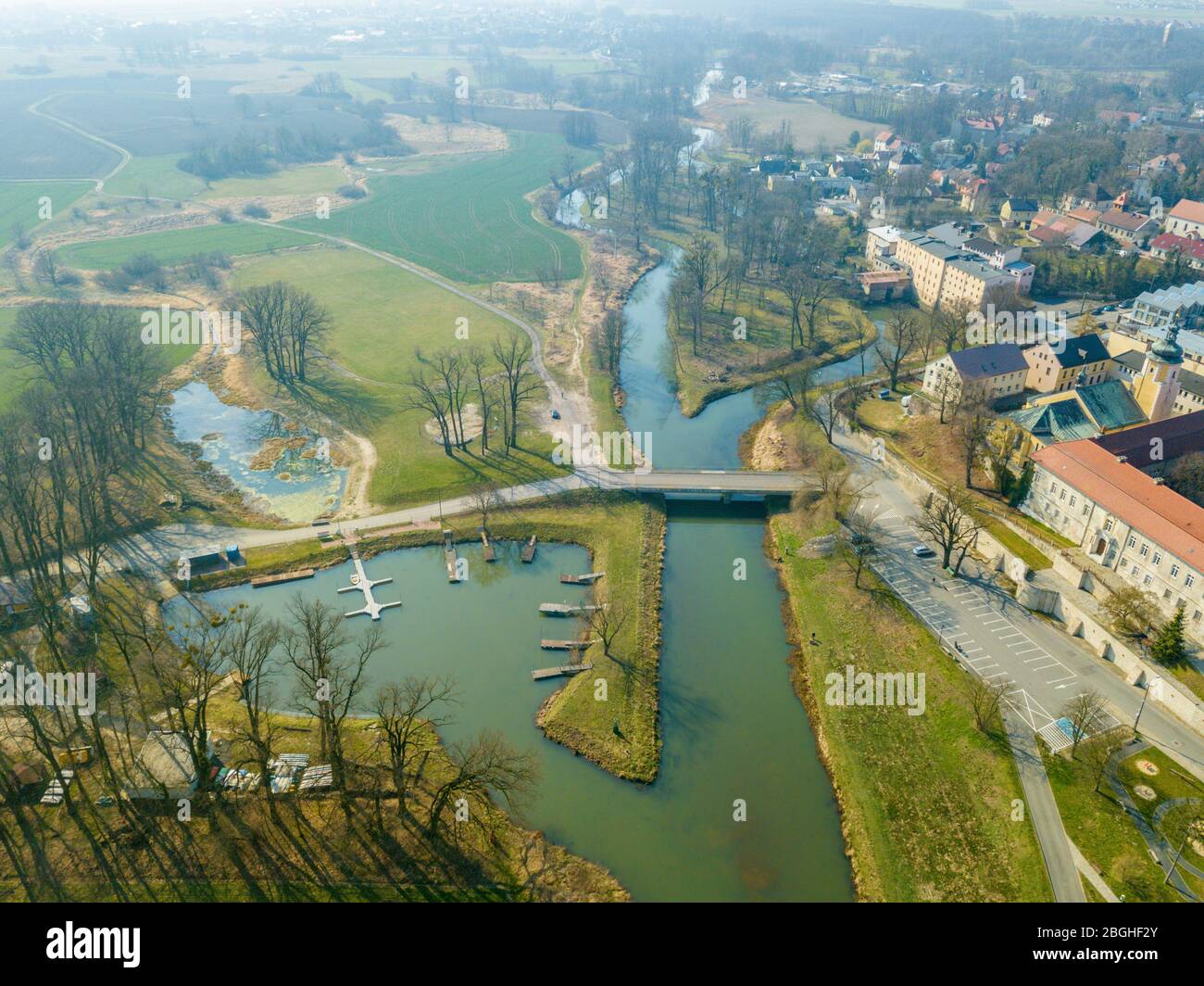 Panorama of Krapkowice. Krapkowice, Opole, Poland Stock Photo - Alamy