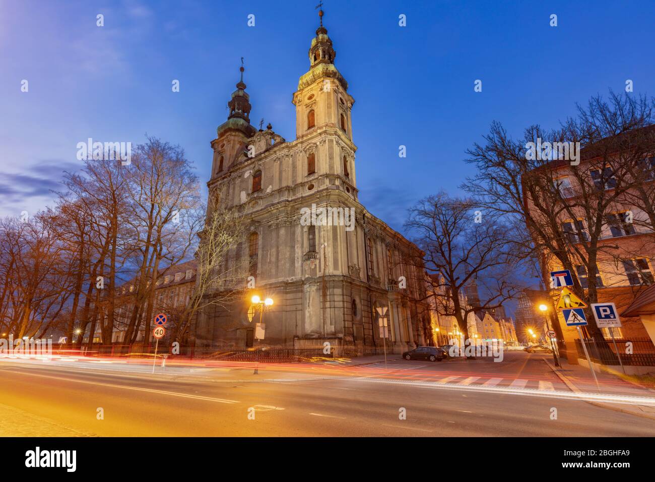 Peter and Paul Church in  Nysa. Nysa, Opole, Poland. Stock Photo