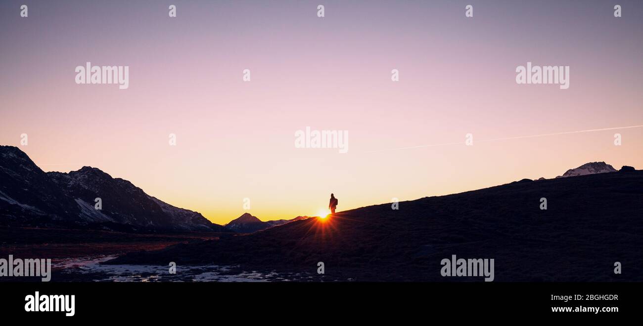 Treks in the mountains hi-res stock photography and images - Alamy