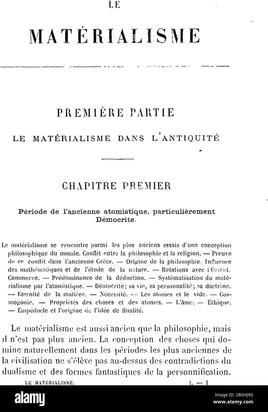 Histoire du matérialisme I, 053 Stock Photo Alamy