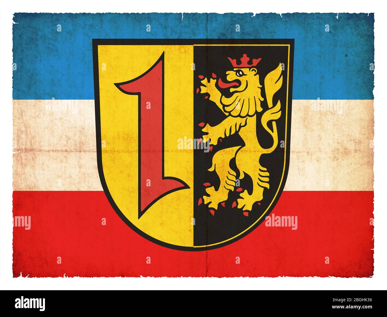 Flag of the German town Mannheim (Baden-Wuerttemberg, Germany) created in  grunge style Stock Photo - Alamy