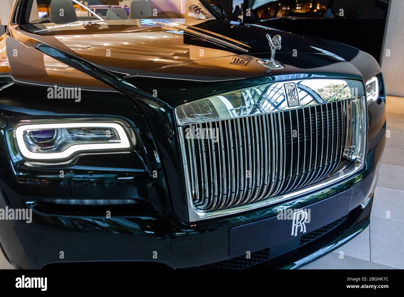 Rolls Royce phantom.BMW Welt, Munich, Germany, March 2020 Stock Photo