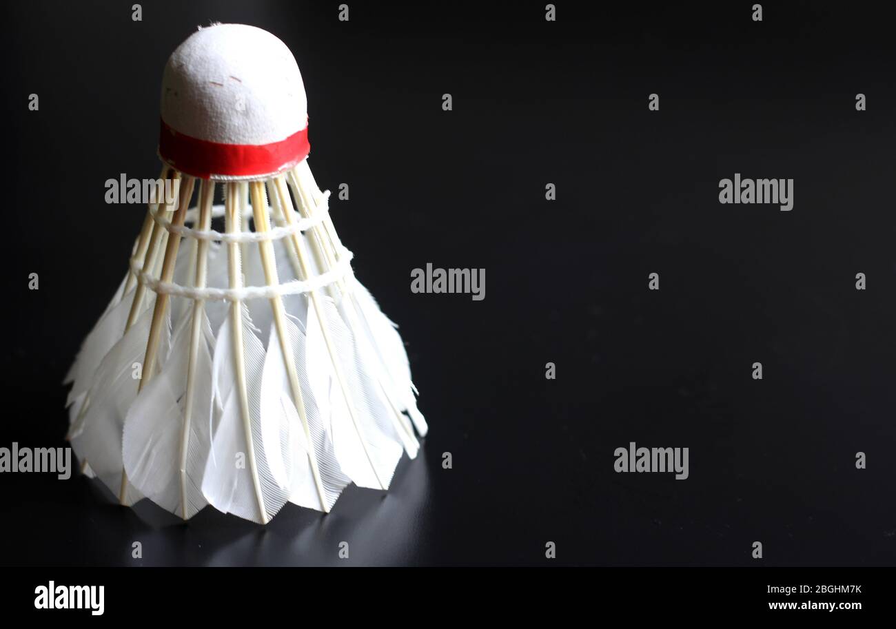 Badminton Shuttlecock. Feather Shuttlecock. Sports Equipment Stock Photo Alamy