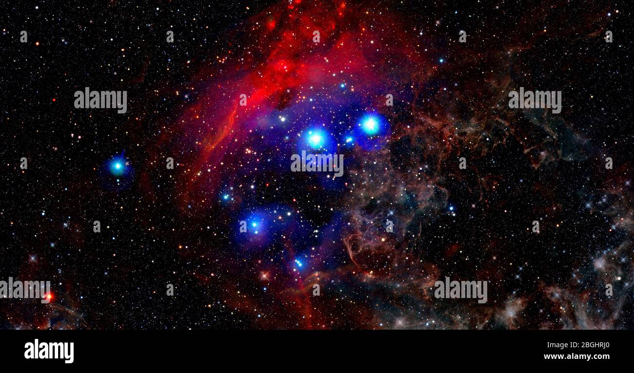 Deep space. Elements of this image furnished by NASA. Stock Photo