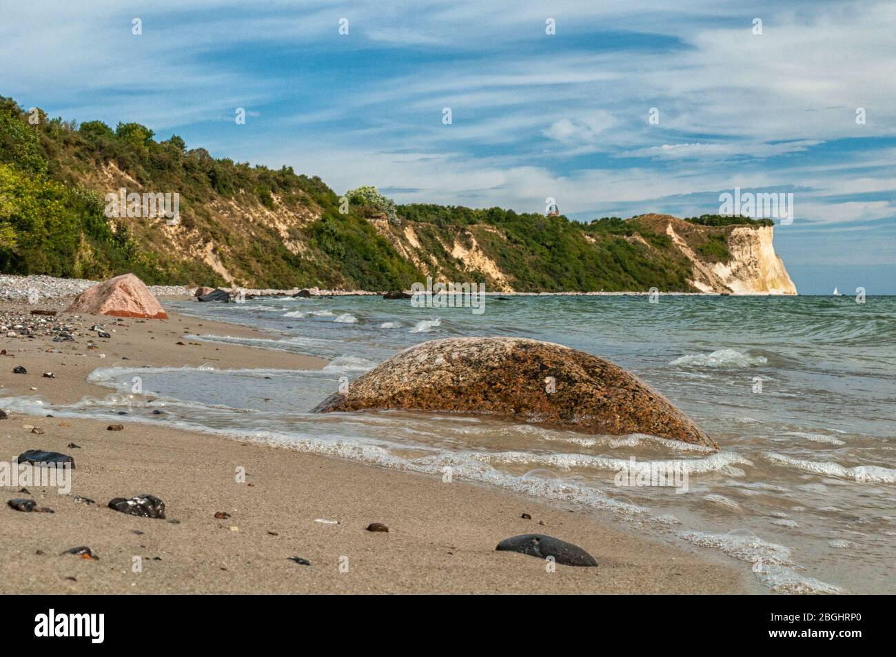 The lighthouses of Cape Arkona on the island of Rügen Stock Photo