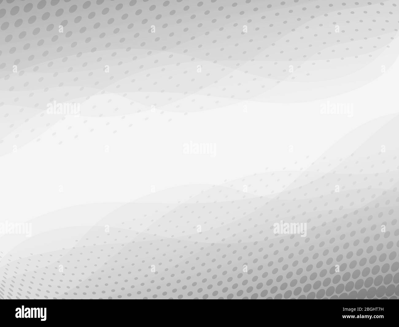 Abstract light grey and white vector background with dotted halftone