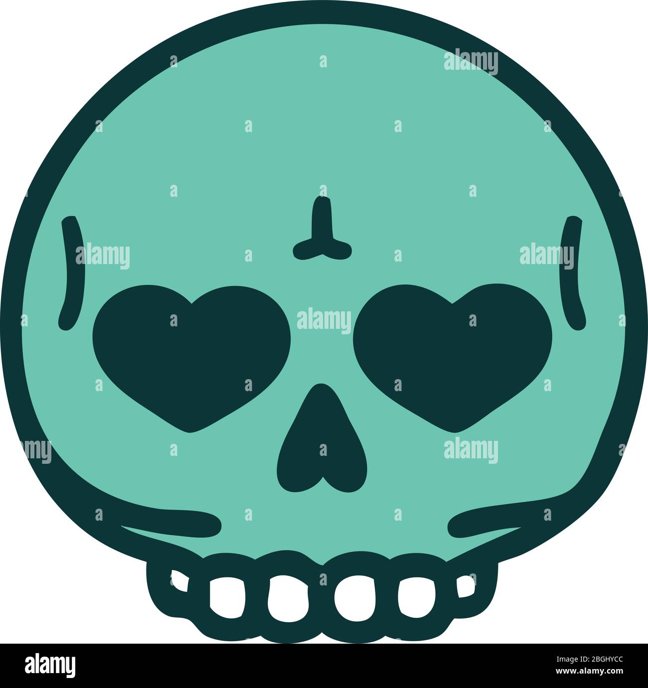 iconic tattoo style image of a skull Stock Vector Image & Art - Alamy