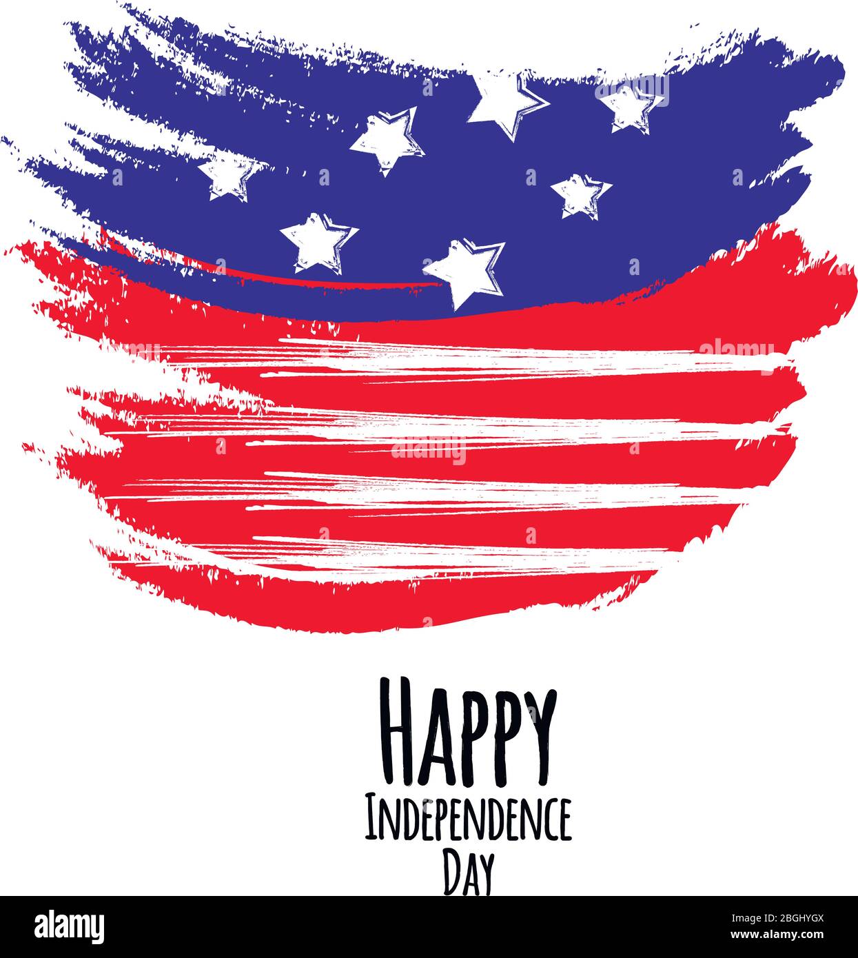 Vector illustration Happy 4th Of July USA Independence Day Stock Vector ...