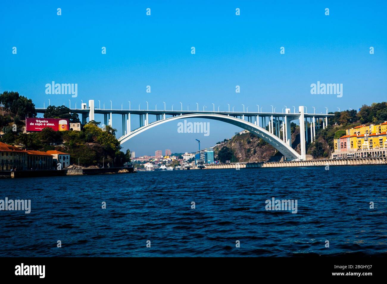 Arrábida bridge, Ponte Arrábida, Douro river, Porto, Portugal Stock Photo