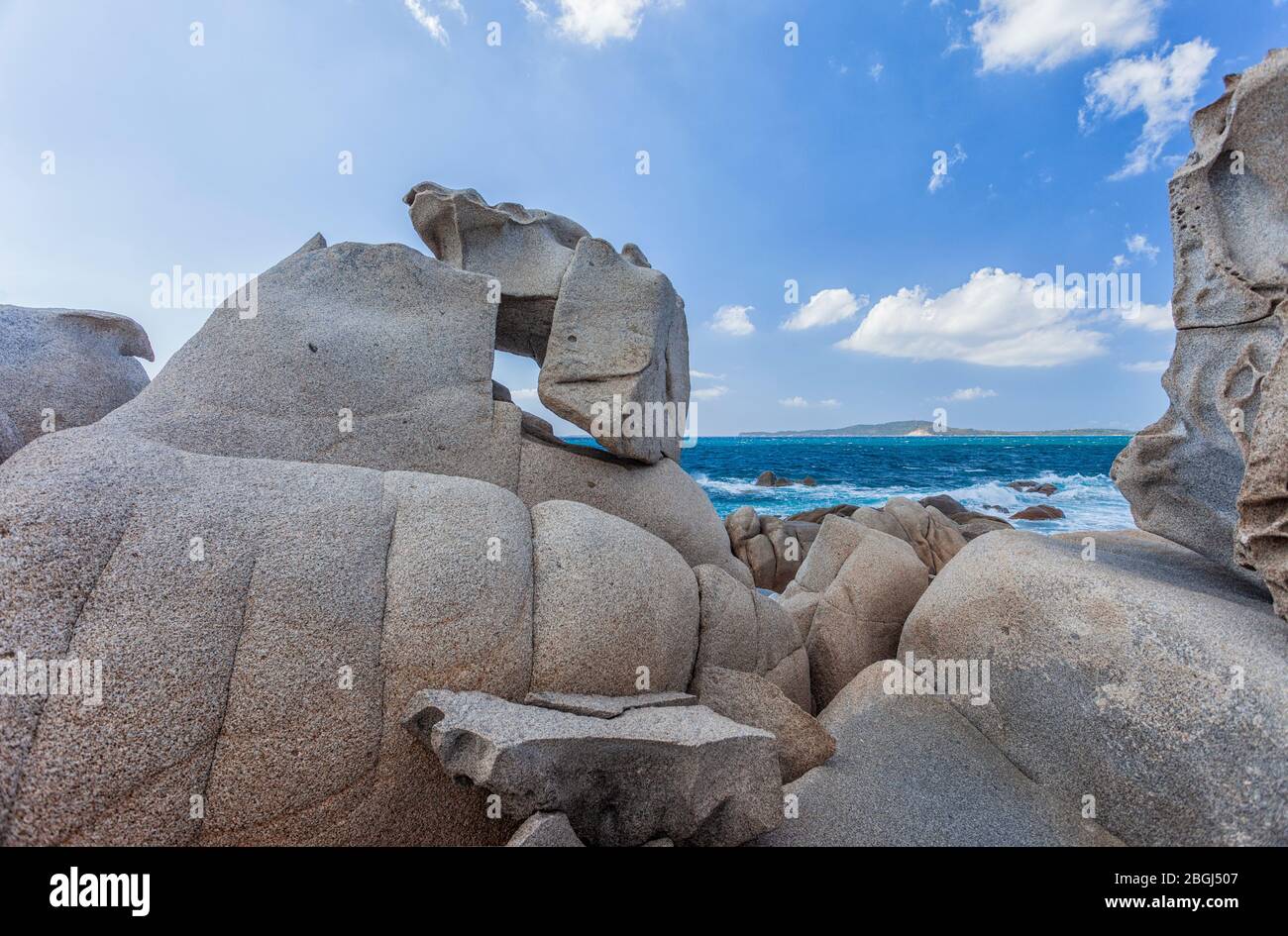 Landscape of Sardinia.Granite rocks. Italy Stock Photo