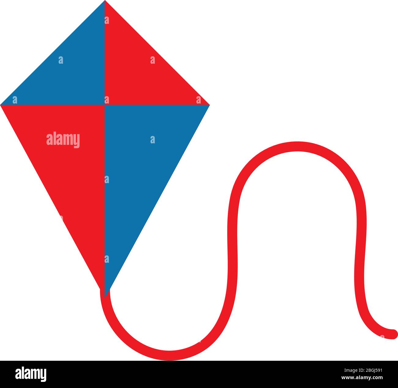 Isolated kite toy flat style icon vector design Stock Vector