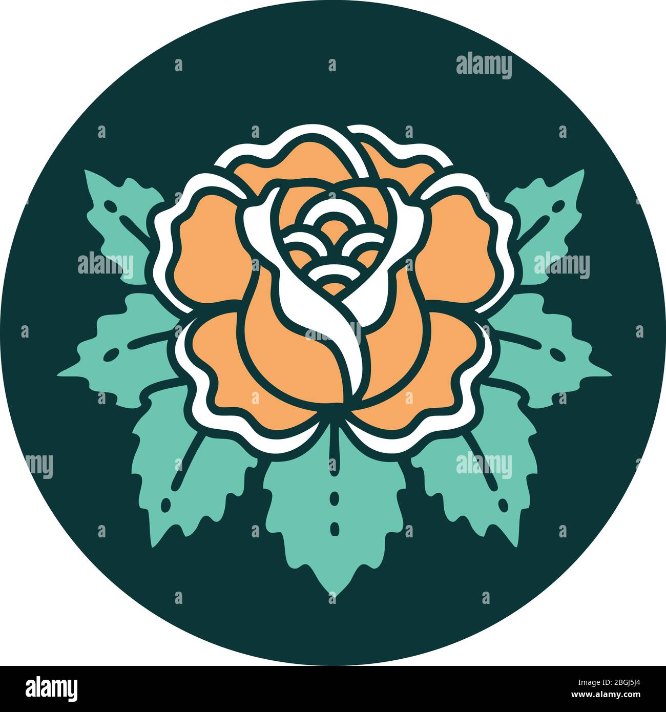 iconic tattoo style image of a rose Stock Vector Image & Art - Alamy