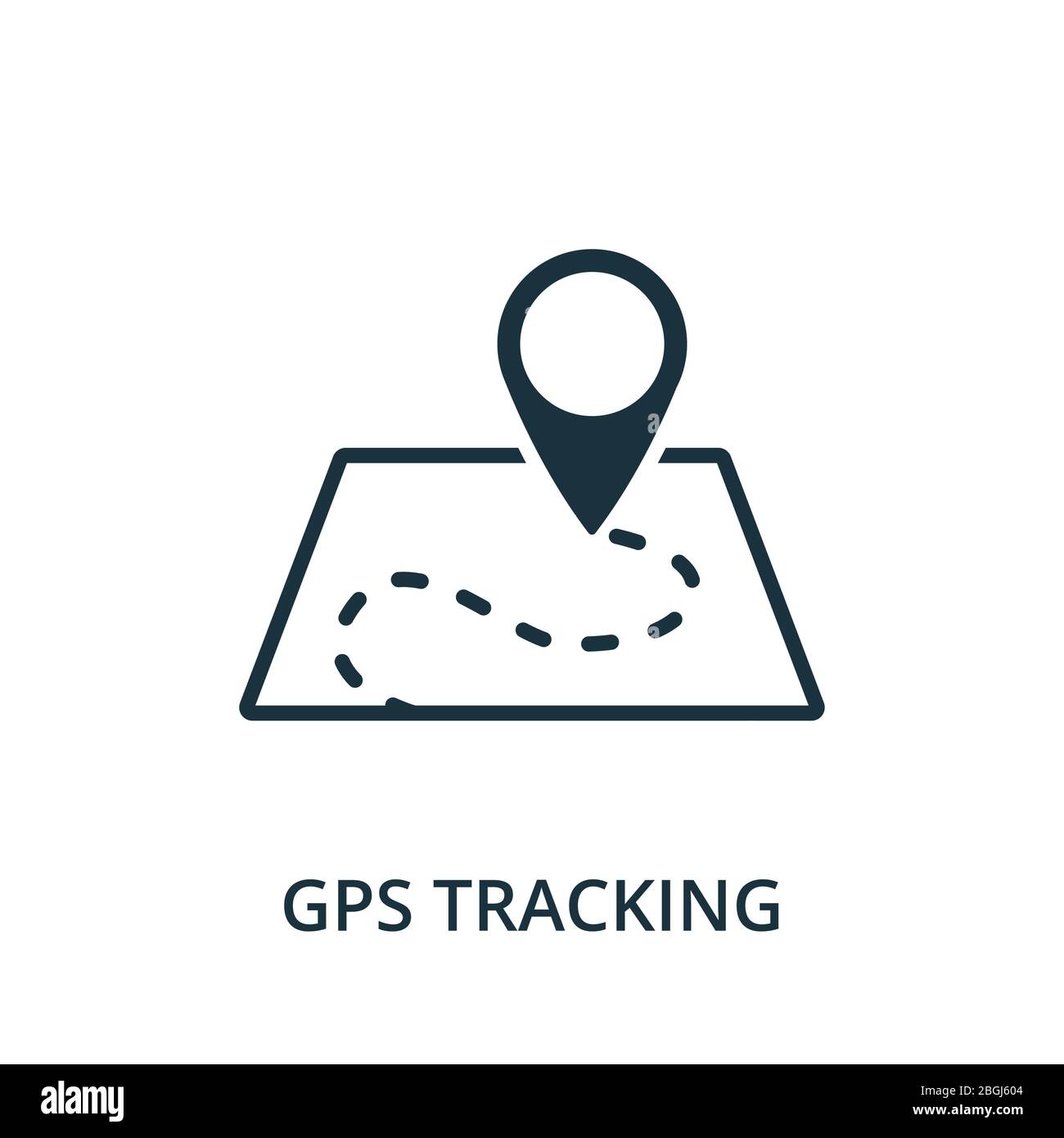 Gps Tracking icon. Simple element from navigation collection. Filled Gps  Tracking icon for templates, infographics and more Stock Vector Image & Art  - Alamy
