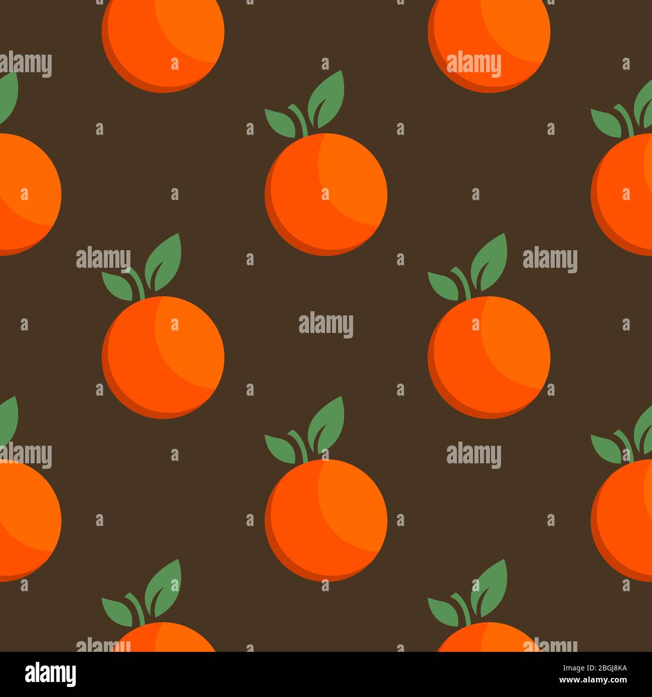 Orange fruit seamless bright art vector pattern Stock Vector Image ...