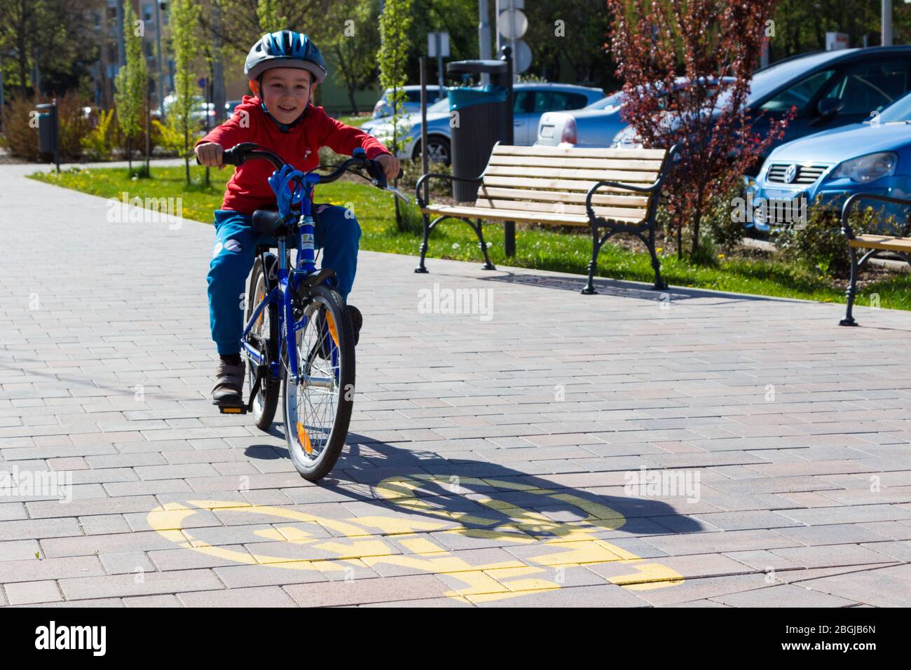 boy on cycle