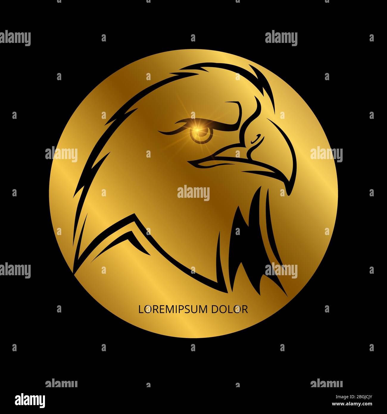 Closeup of golden eagle Stock Vector Images Alamy