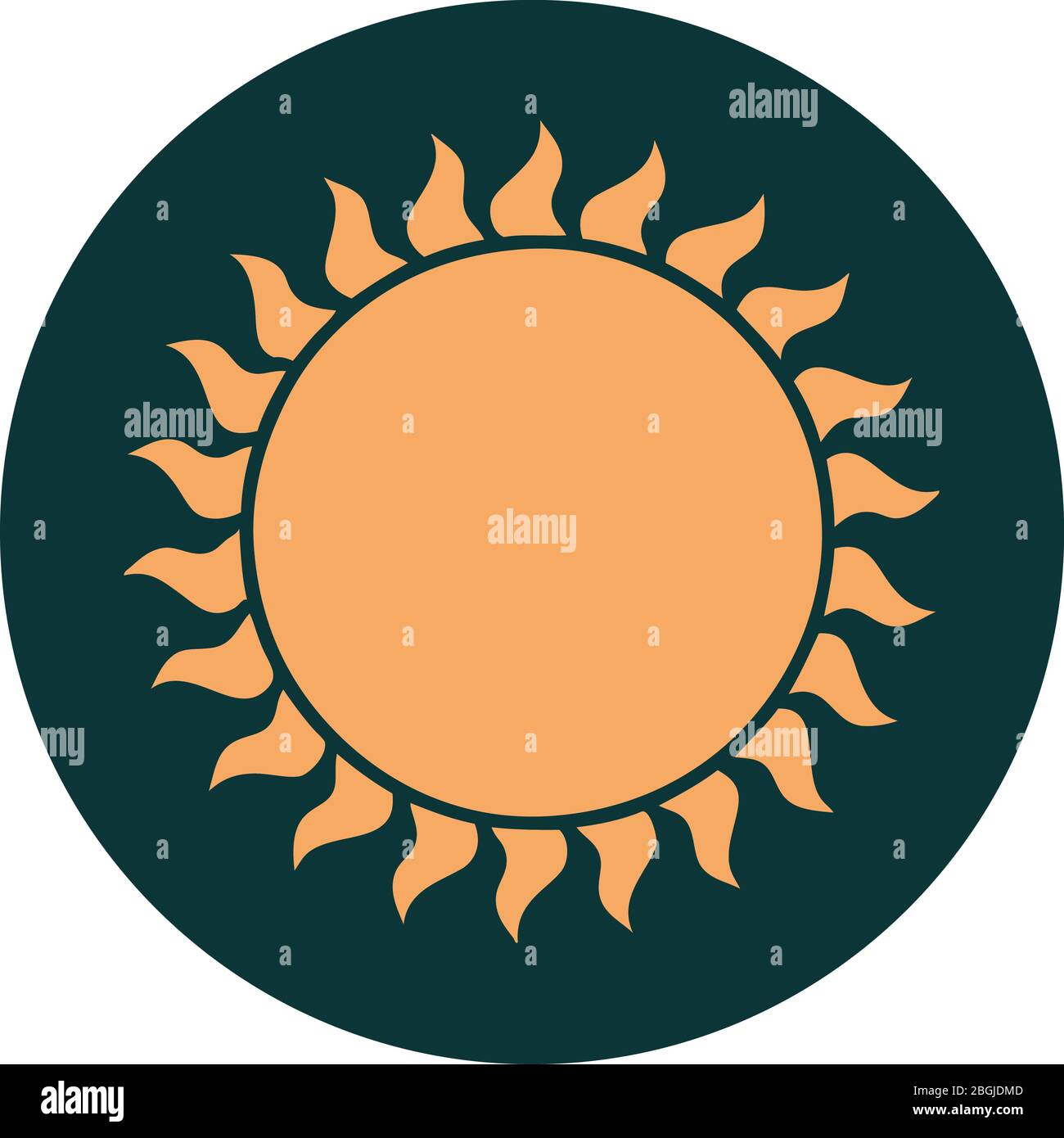 iconic tattoo style image of a sun Stock Vector Image & Art Alamy