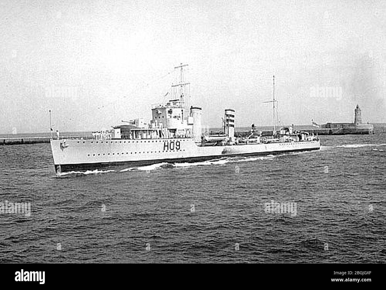 HMS ACASTA (H09). Stock Photo