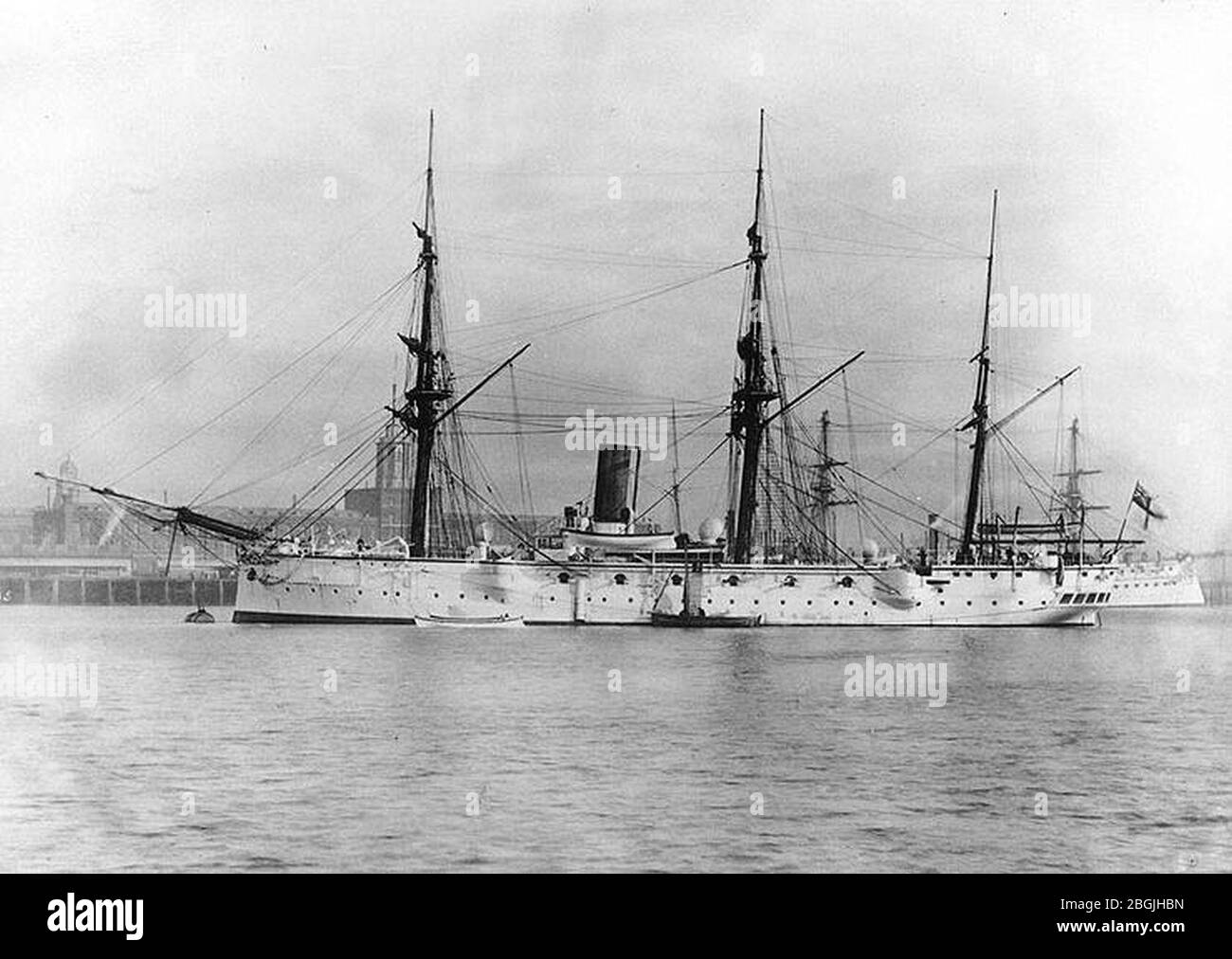 HMS Calliope in port Stock Photo - Alamy