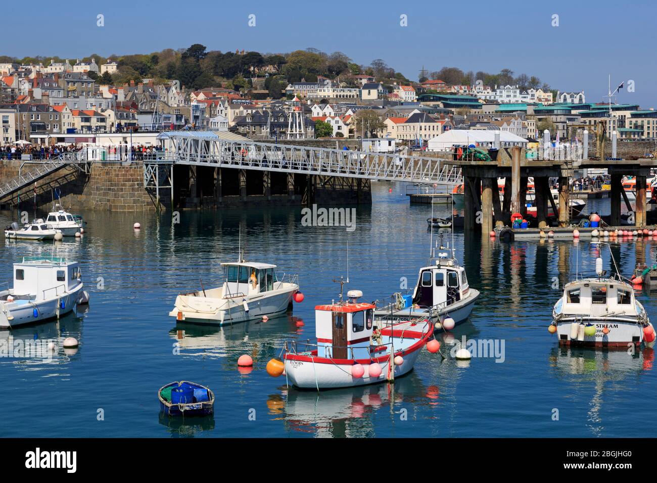 Albert Marina, St. Peter Port, Guernsey, Channel Islands, Europe Stock
