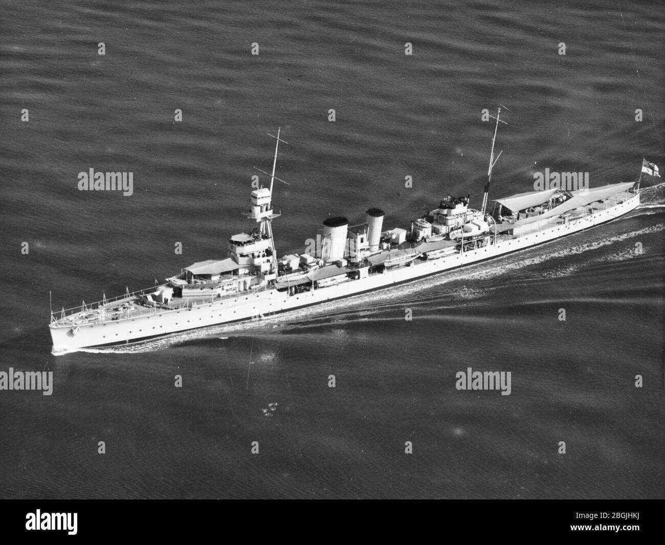 HMS Danae (D44) underway off San Diego on 29 June 1934 Stock Photo - Alamy