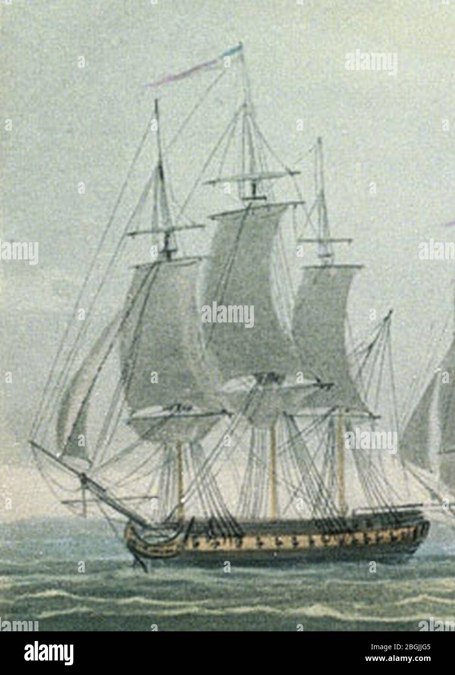 HMS Medusa (1801) (cropped Stock Photo Alamy
