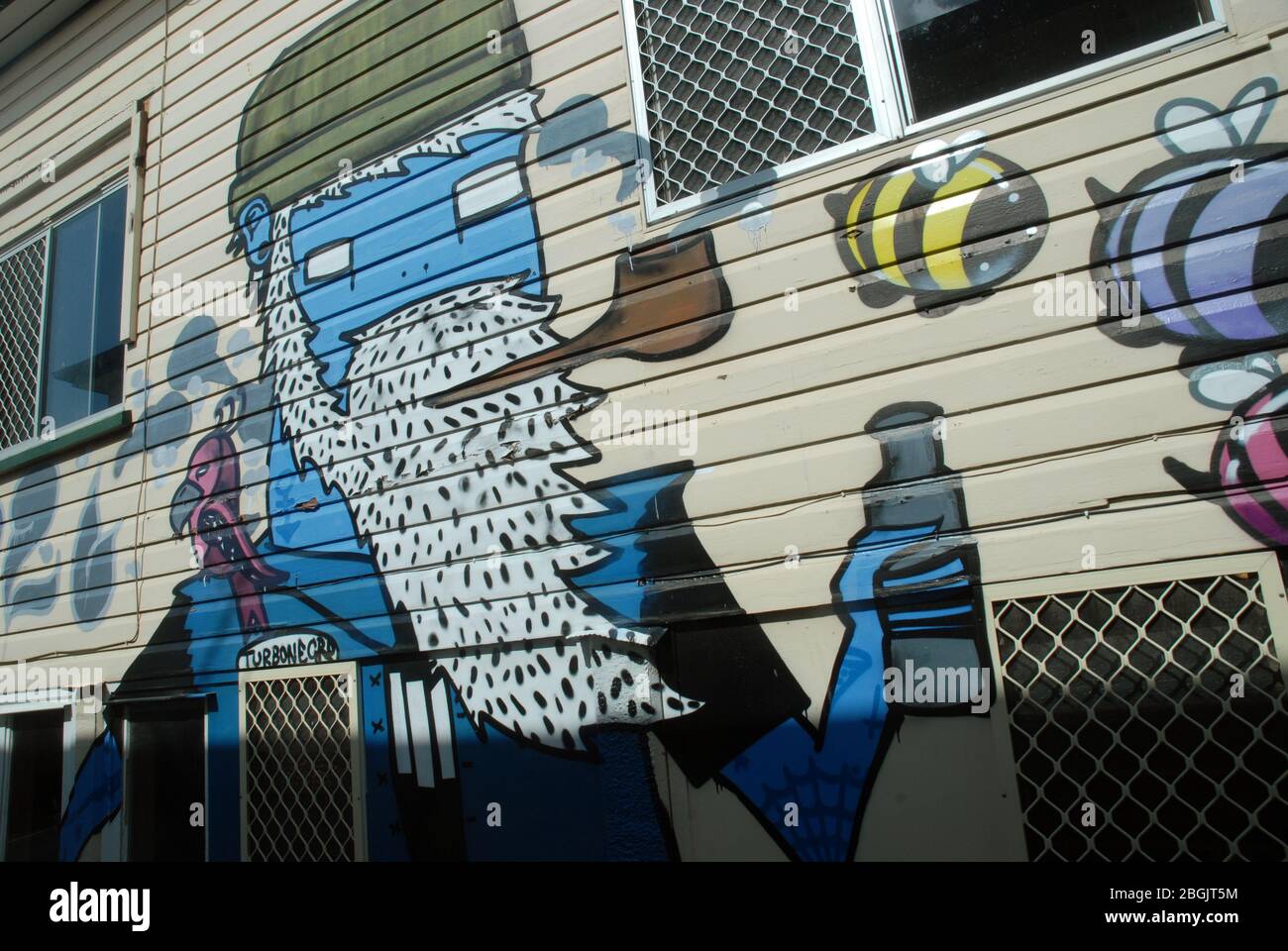 Mural, West End, Brisbane, Queensland, Australia Stock Photo Alamy