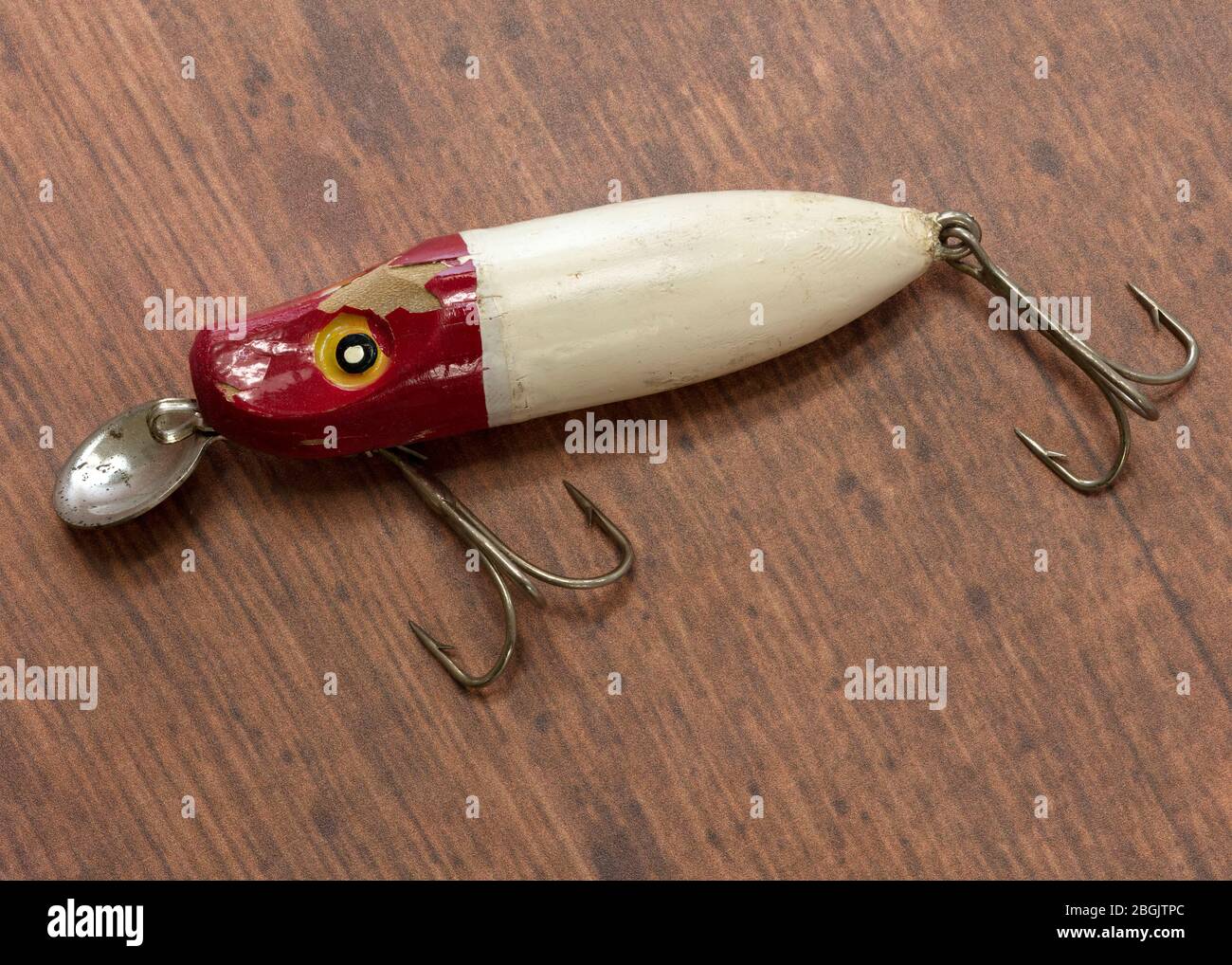 Antique bass-fishing lure, by James D Coppinger/Dembinsky Photo Assoc Stock Photo