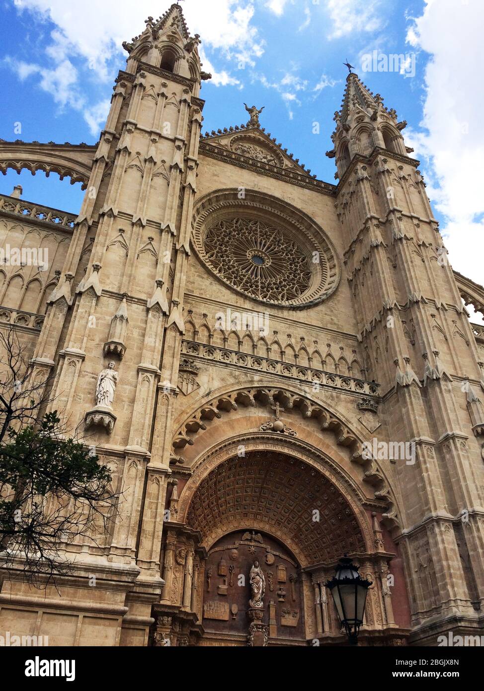 Portal der Kathedrale in Palma de Mallorca, Mallorca, Balearische Inseln, Spanien, Europa Stock Photo
