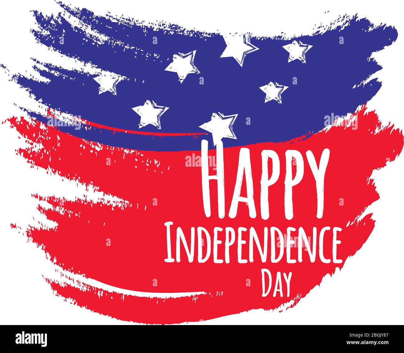 Vector illustration Happy 4th Of July USA Independence Day Stock Vector ...