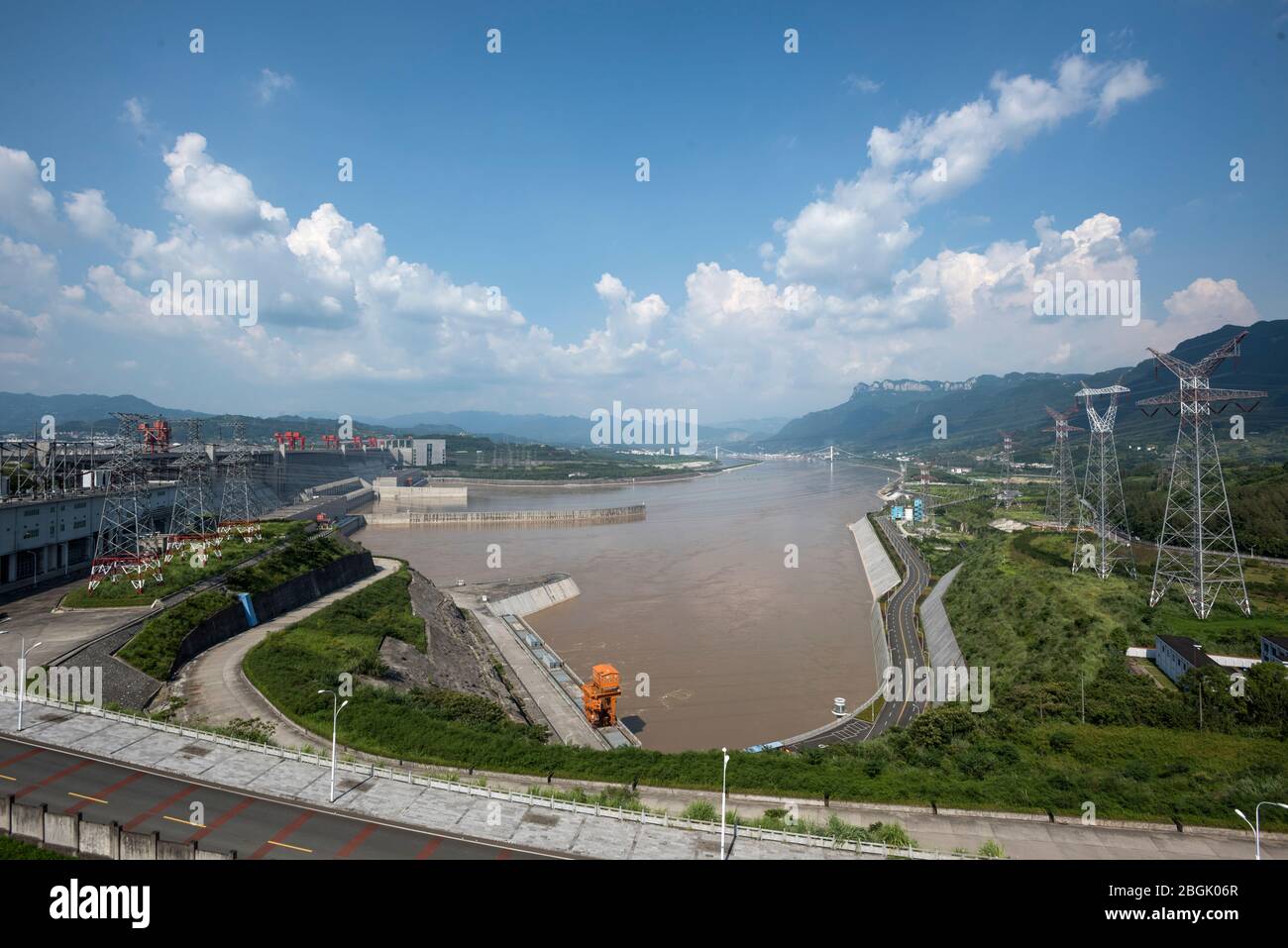 China Three Gorges Hydropower Station，China Three Gorges Dam Stock Photo