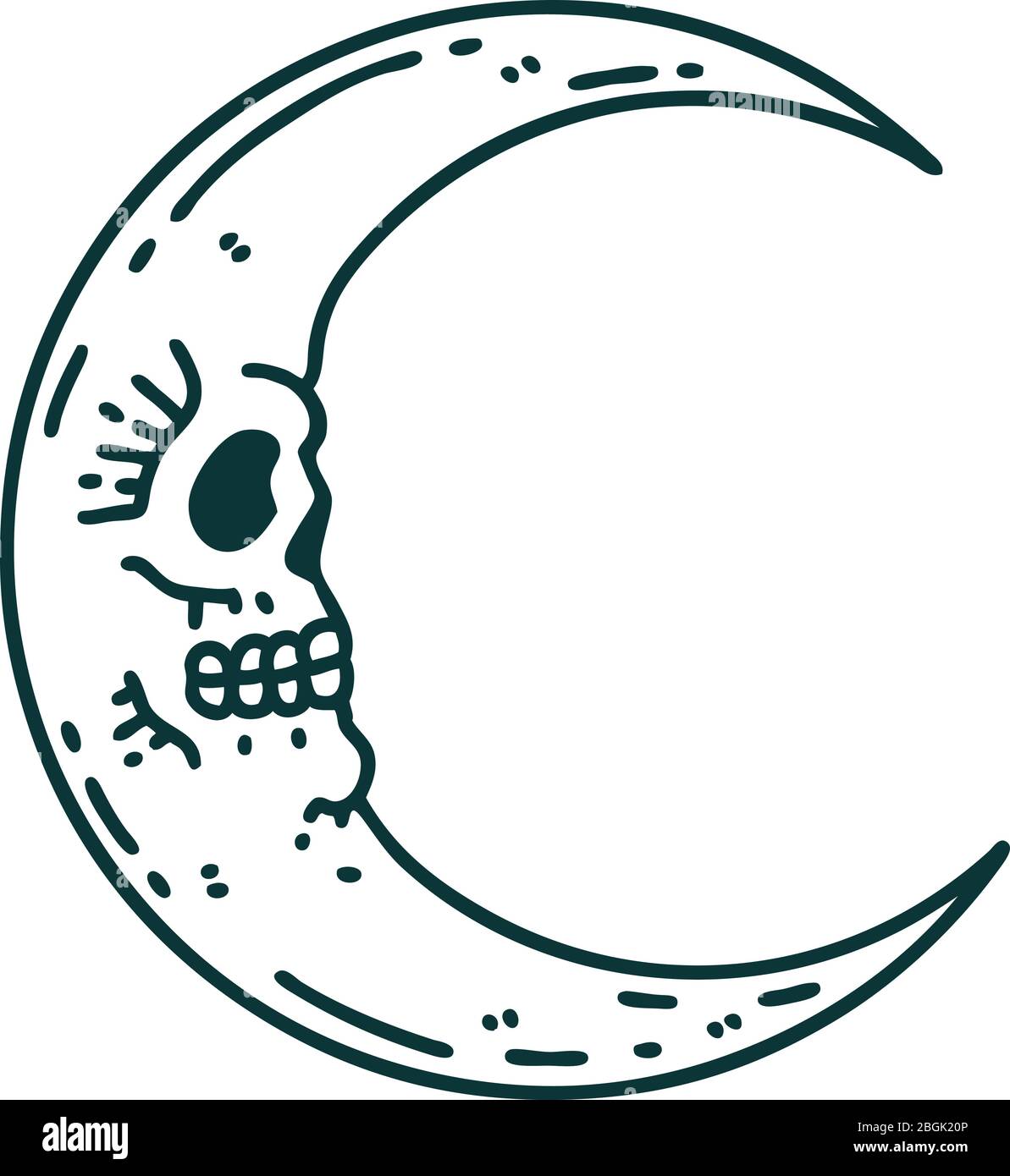 Iconic Tattoo Style Image Of A Skull Moon Stock Vector Image Art Alamy Iconic Tattoo Style Image Of A Skull Moon Stock Vector Image Art Alamy