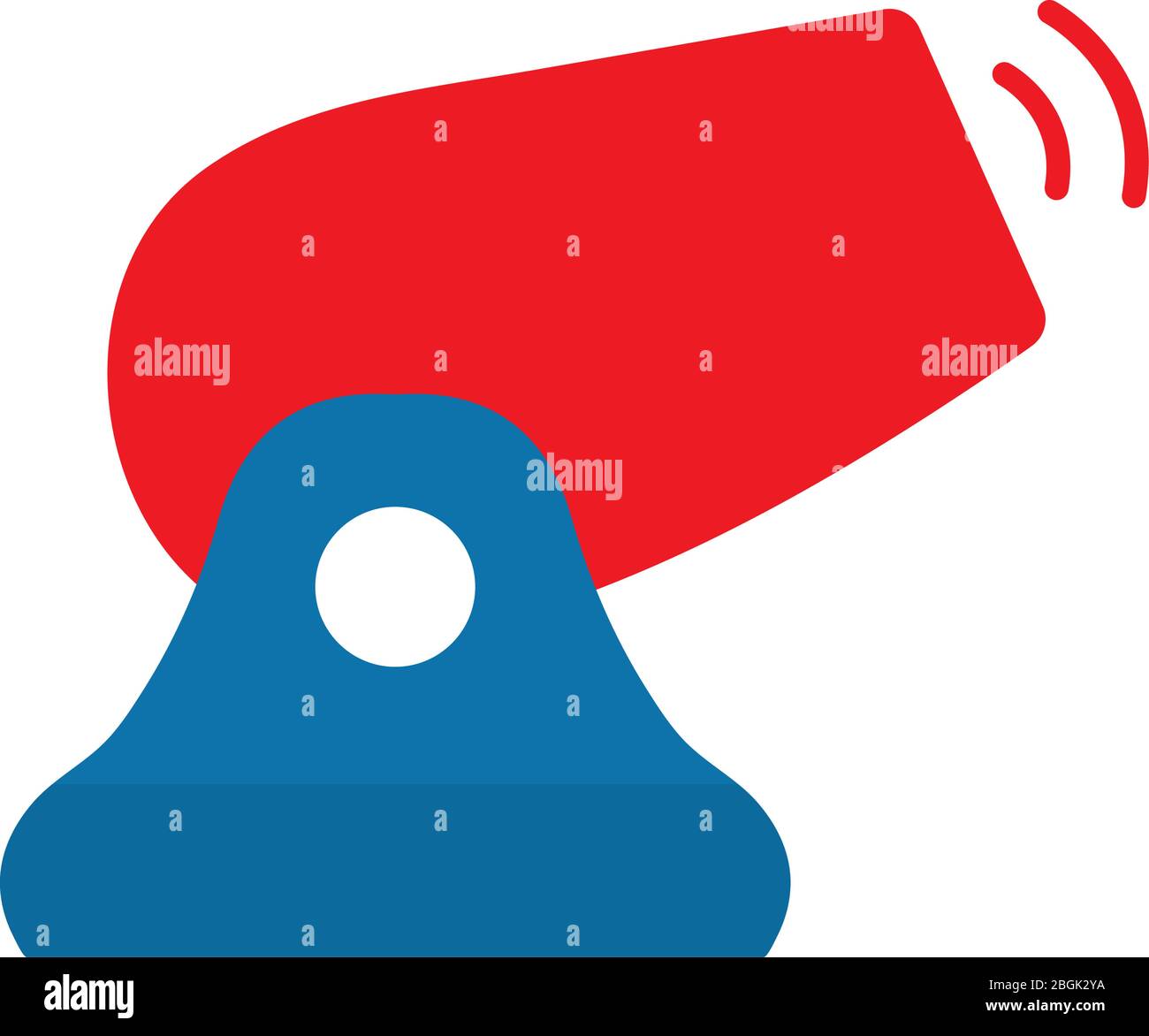 Isolated cannon flat style iconvector design Stock Vector