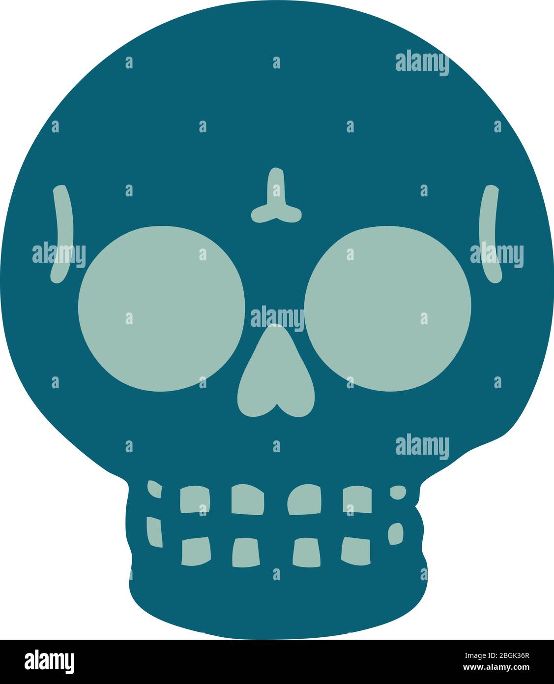 iconic tattoo style image of a skull Stock Vector Image & Art - Alamy