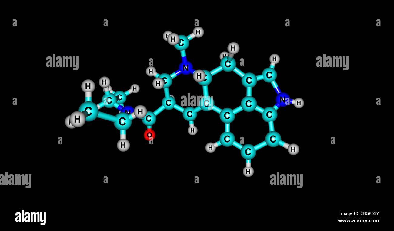 Lysergic acid diethylamide, LSD, is a psychedelic drug known for its ...