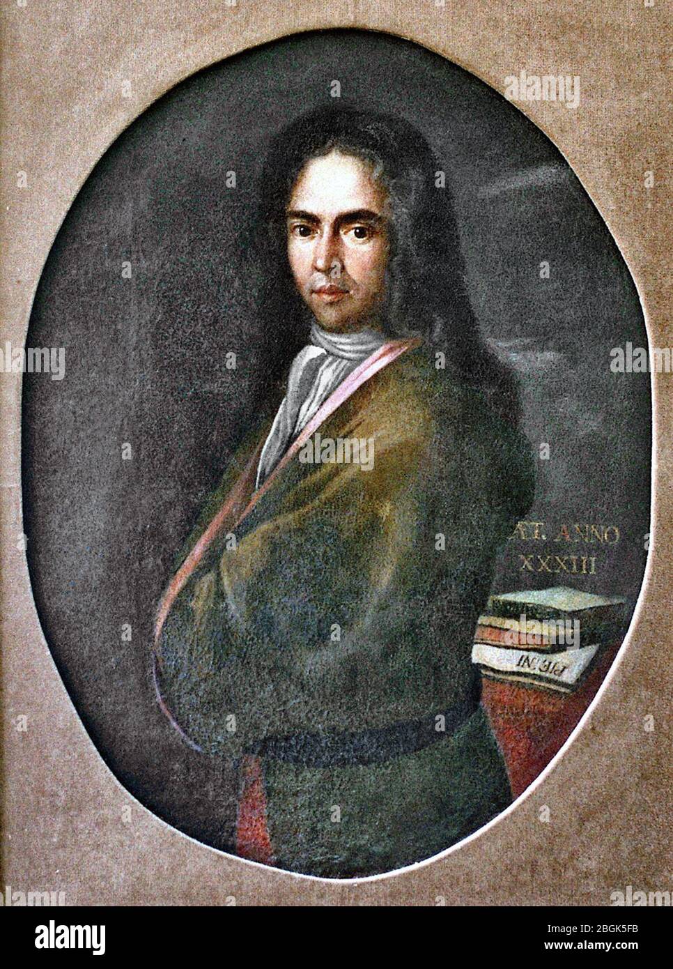 Portrait of Ivan Gundulic, Baroque Poet, circa 1625 Stock Photo