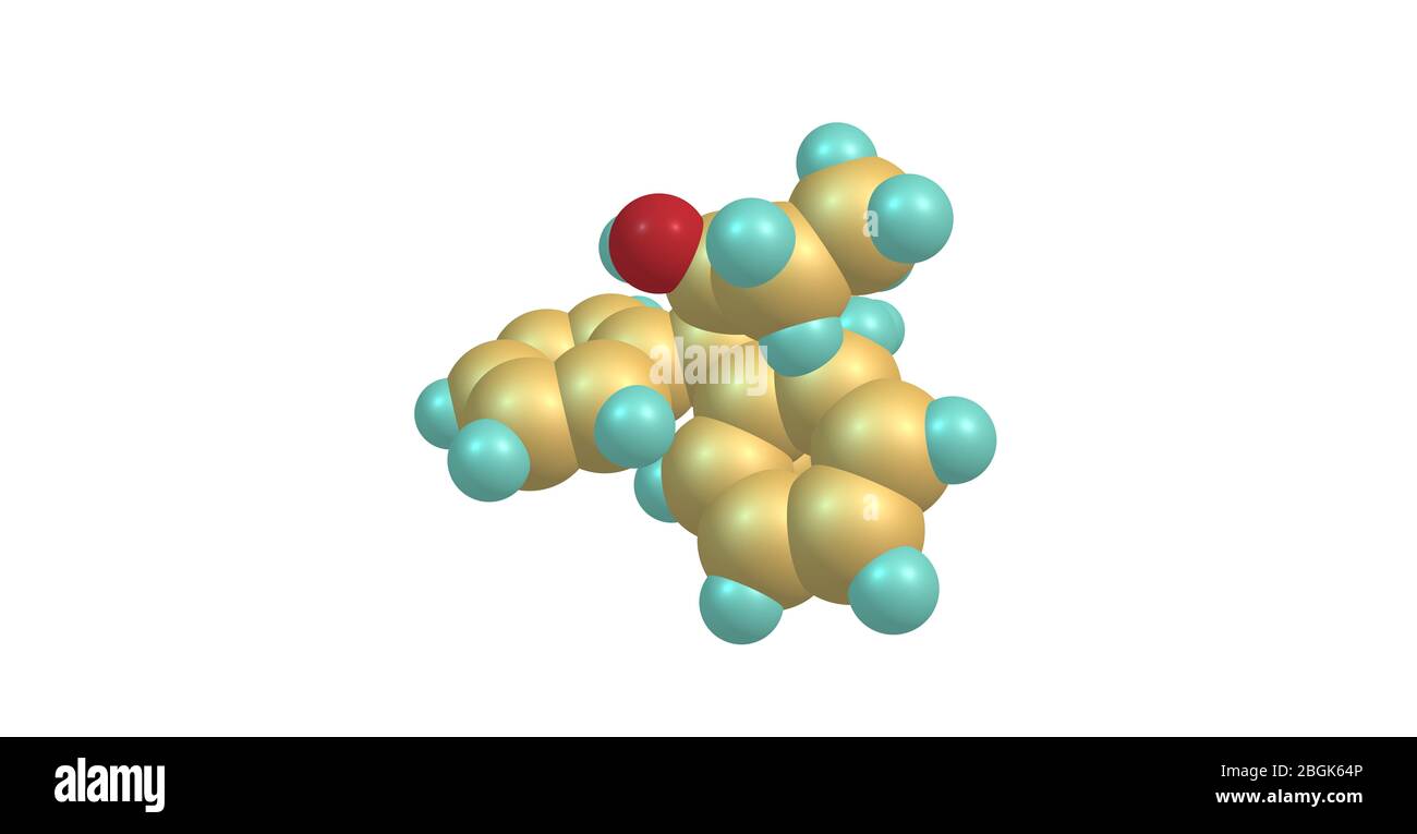 Betamethadol, or betametadol, is a synthetic opioid analgesic. It is an isomer of dimepheptanol. 3d illustration Stock Photo