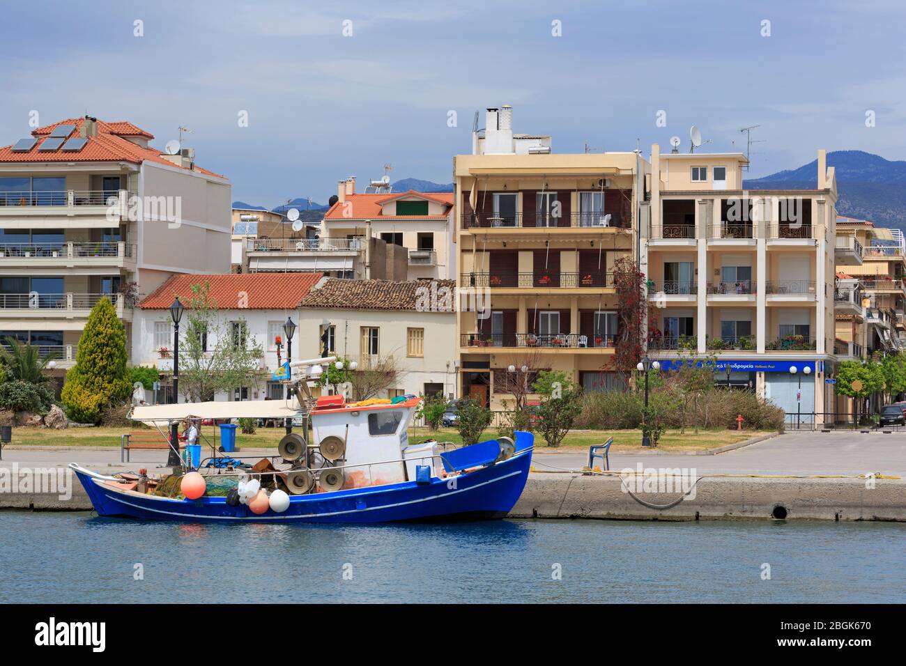Fishing boat, Port of Itea City, Greece, Europe Stock Photo Alamy