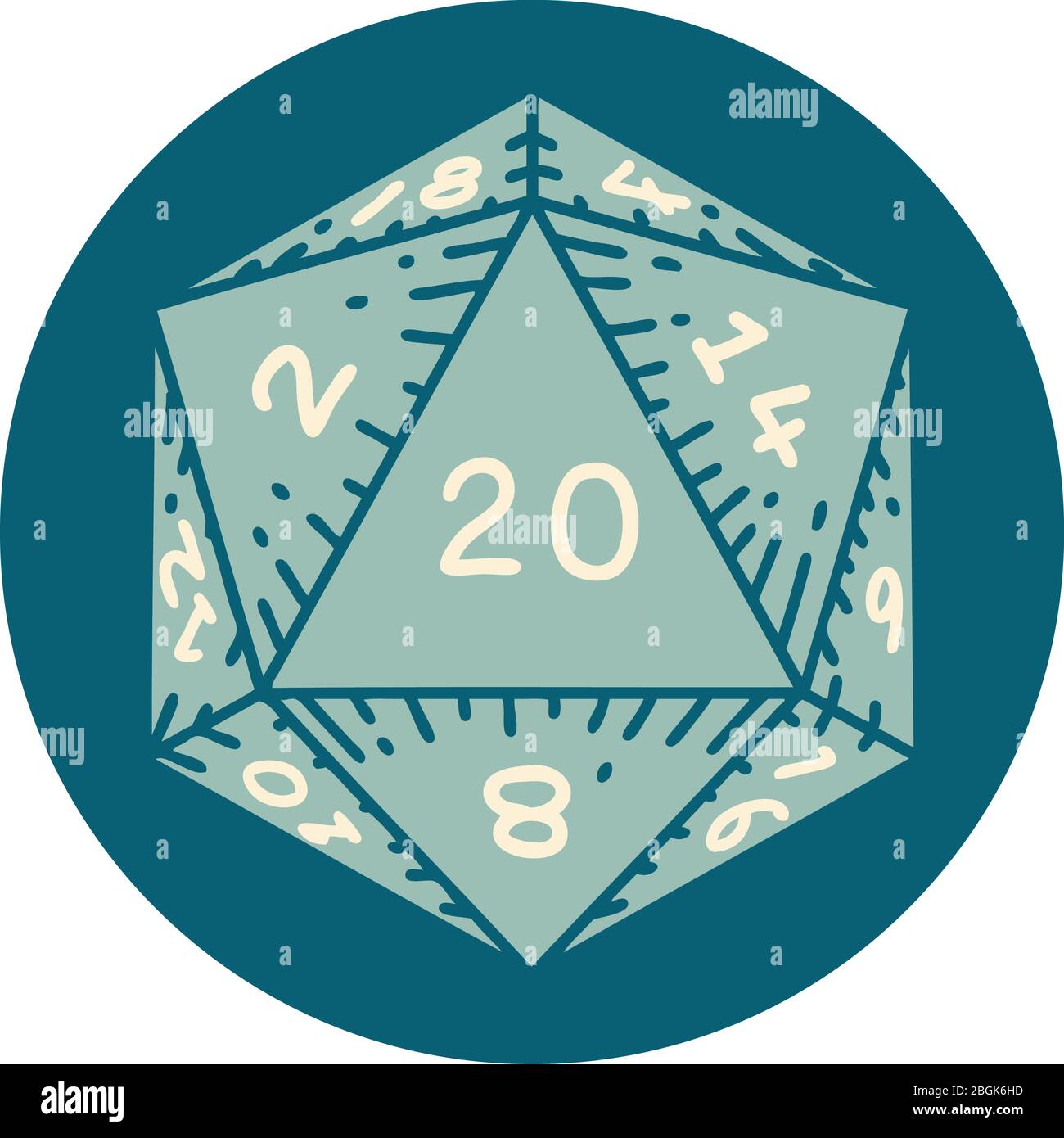 Dungeons and dragons dice Stock Vector Images - Alamy