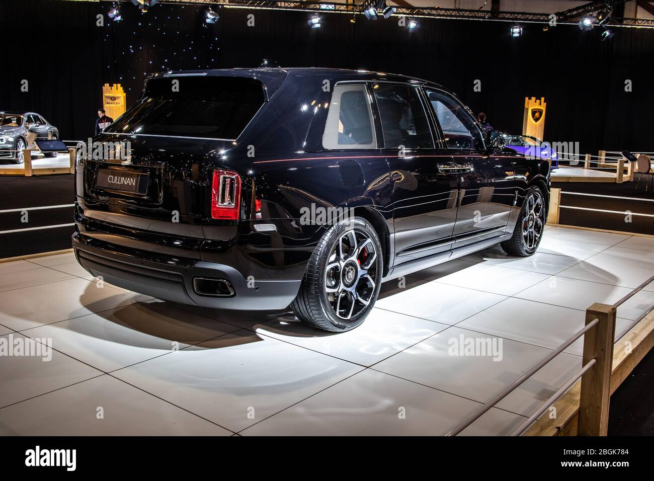 Brussels, Belgium, Jan 2020 RollsRoyce New Bespoke Cullinan, Brussels Motor Show, British