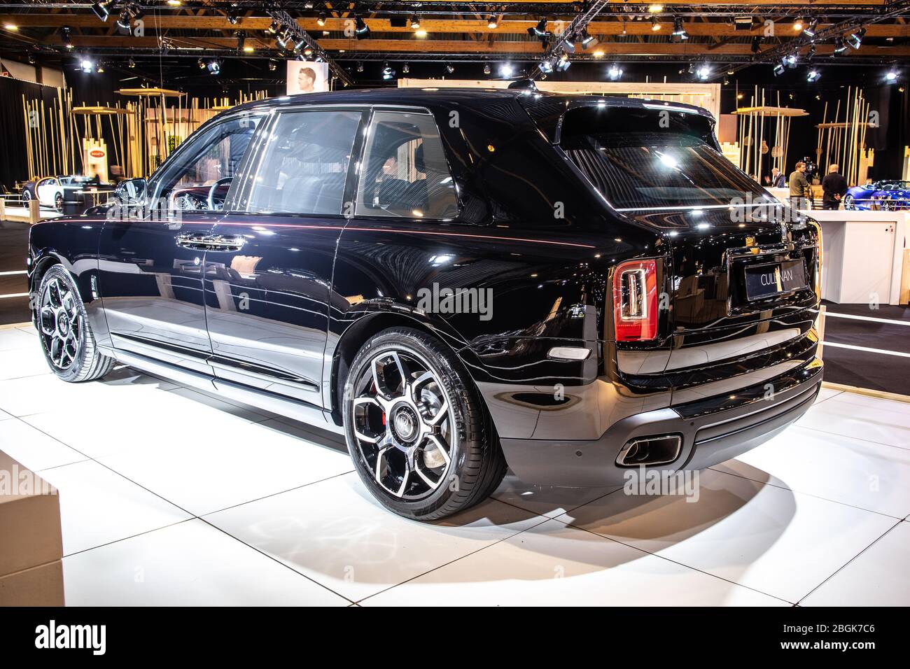 Brussels Belgium Jan Rolls Royce New Bespoke Cullinan Brussels Motor Show British Handmade High Sided Vehicle By Rolls Royce Stock Photo Alamy