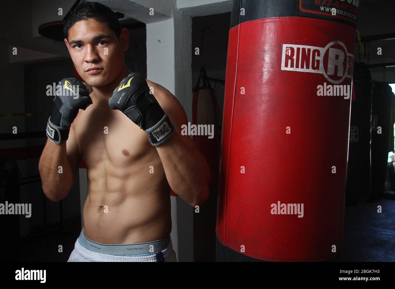 Box Rogelio "Porky" Medina, Rogelio Medina Stock Photo