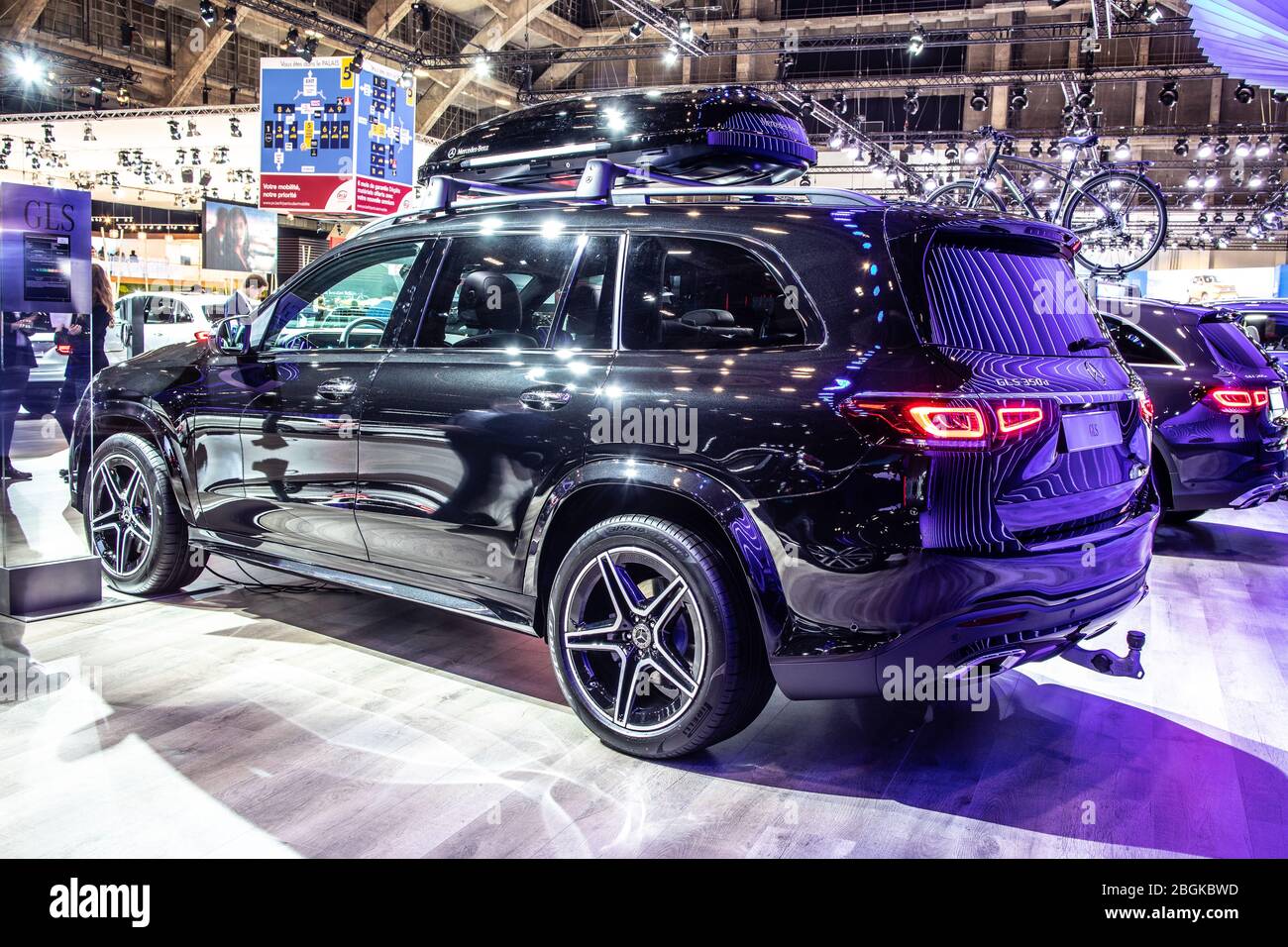 Brussels, Belgium, Jan 2020 all new Mercedes GLS 350d 4MATIC, Brussels  Motor Show, third generation, X167, GLS-Class SUV produced by Mercedes Benz  Stock Photo - Alamy