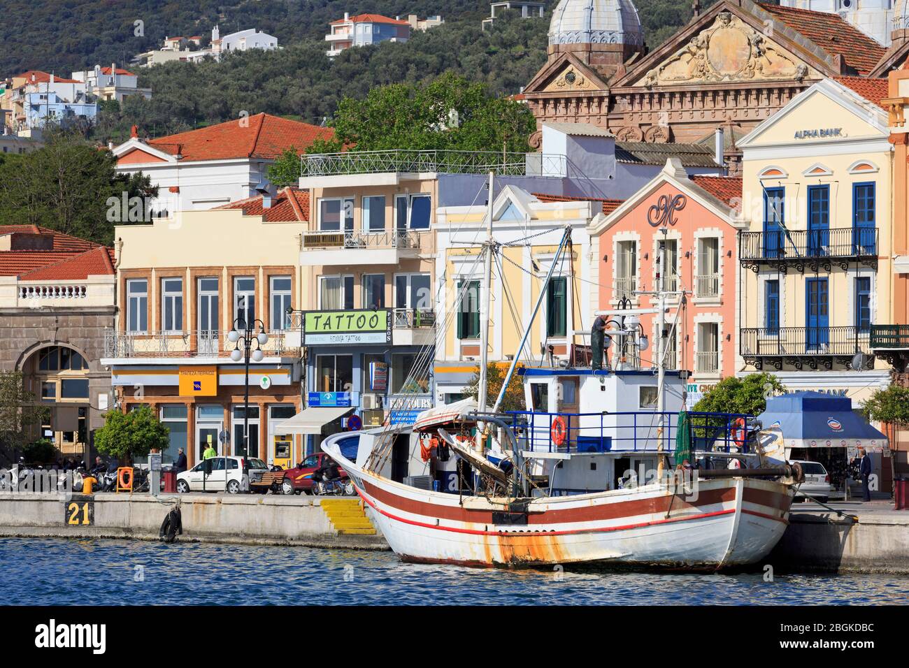 Lesbos port hi-res stock photography and images - Alamy