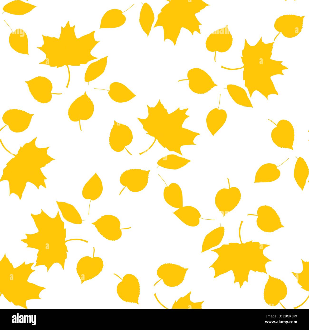 Vector illustration seamless pattern autumn leaves Stock Vector Image ...