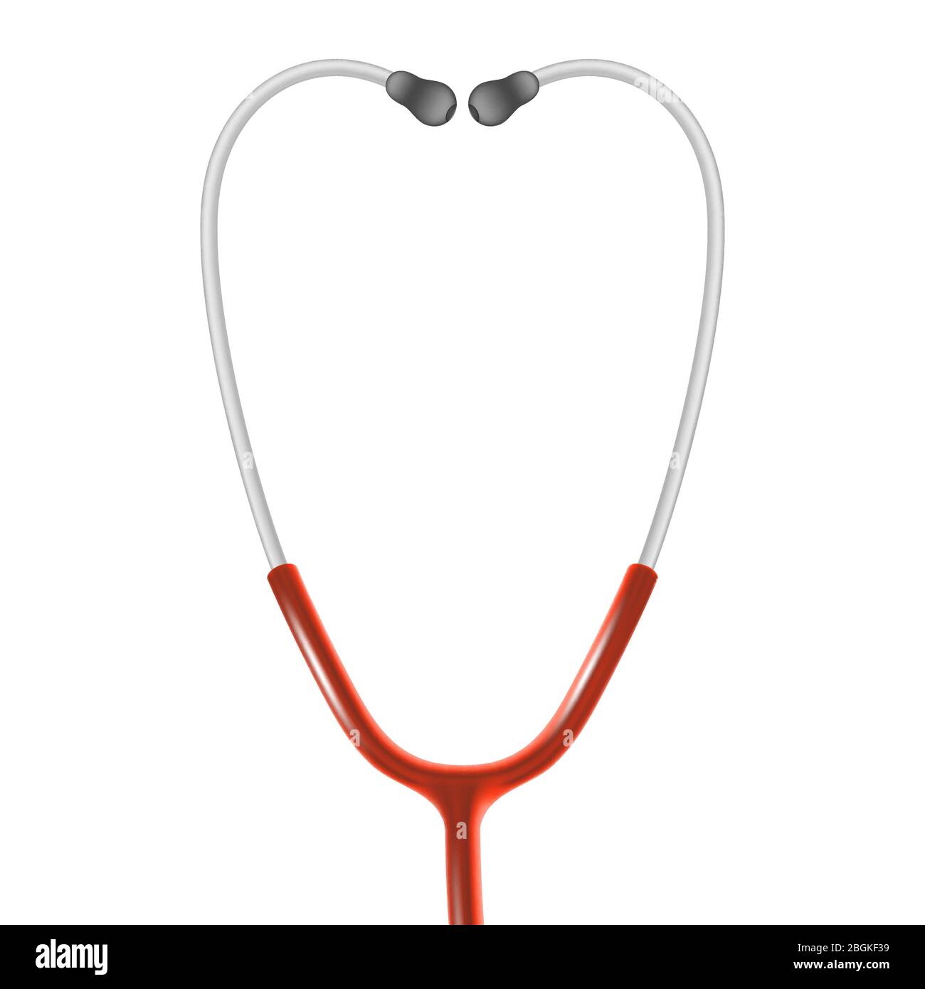 Medical and Health care concept, doctor s stethoscope isolated on white ...