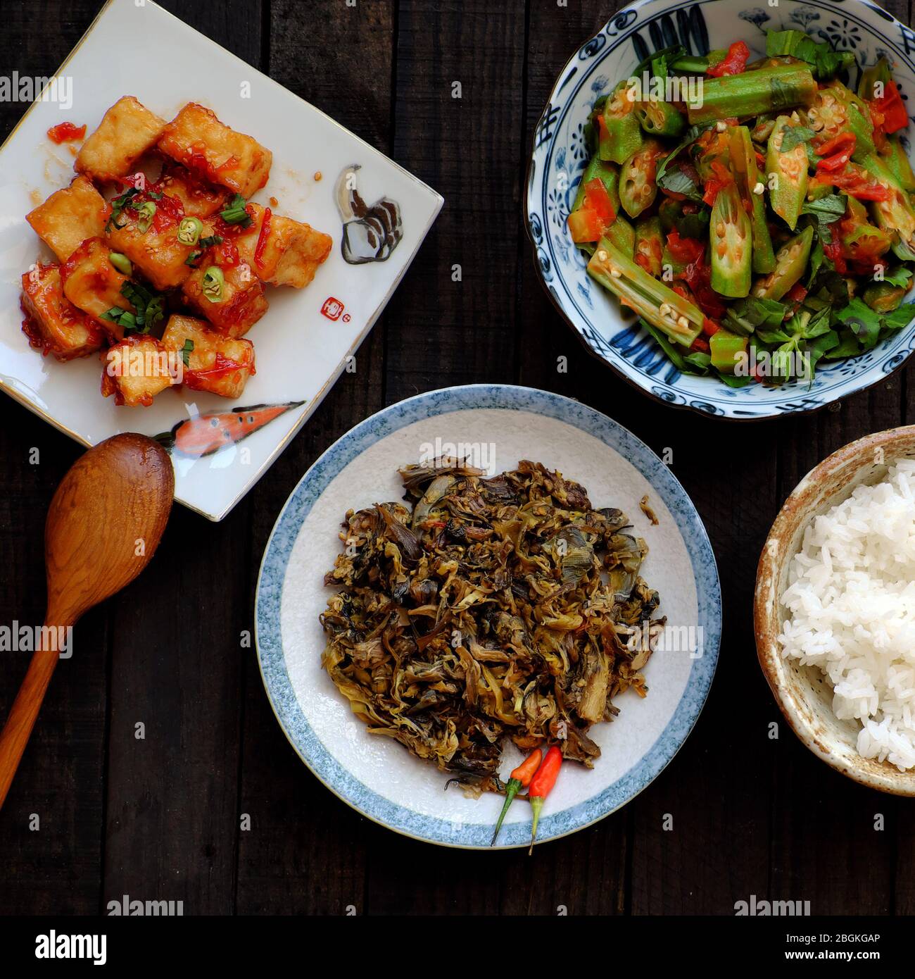 Simple okra dish hi-res stock photography and images - Alamy