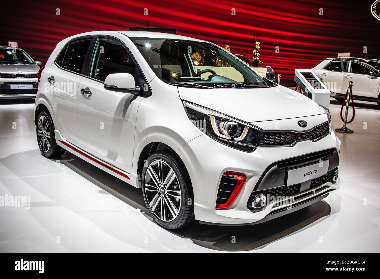 Brussels, Belgium, Jan 09, 2020: new Kia XCeed at Brussels Motor Show,  first generation, compact SUV car produced by Kia Motors Stock Photo - Alamy