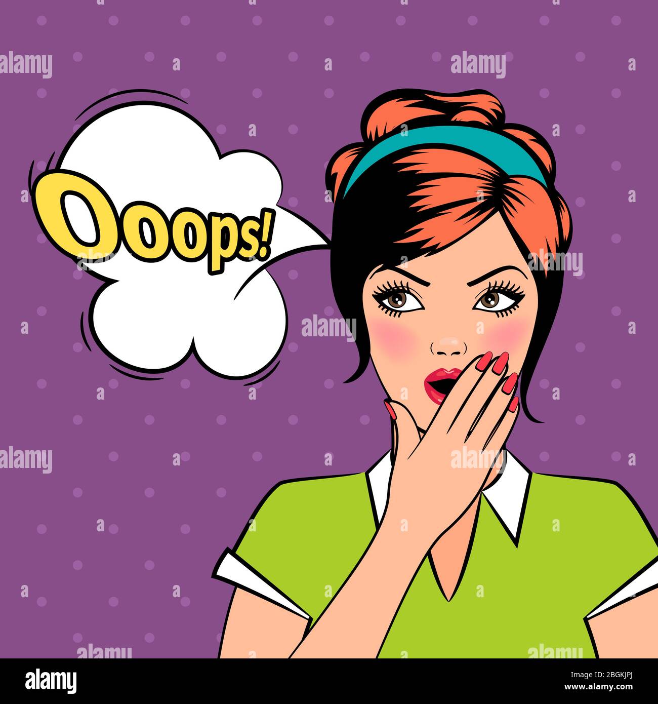 Oops girl Stock Vector Images - Alamy