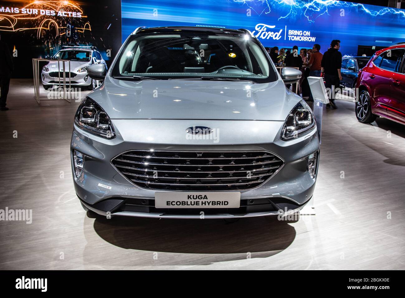 Brussels Belgium Jan 2020 Ford Kuga Ecoblue Hybrid SUV Brussels